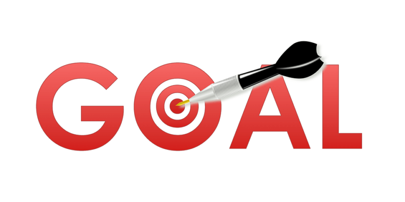 Goal with bullseye target